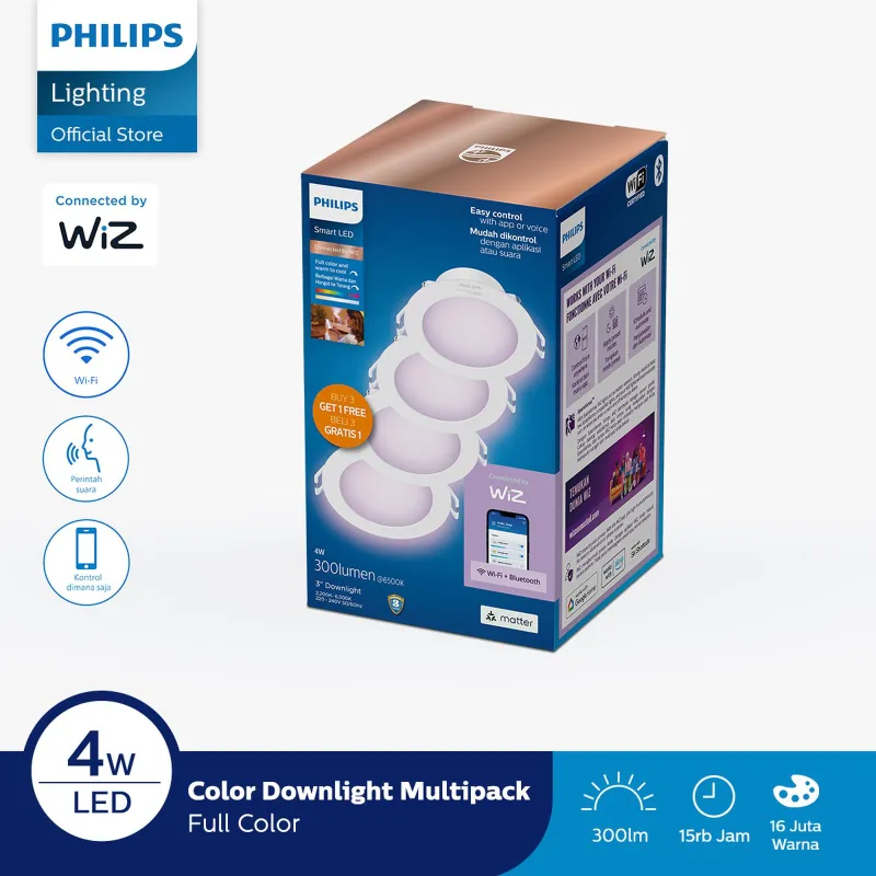 WIFI DOWNLIGHT  RGB PACK 3F1