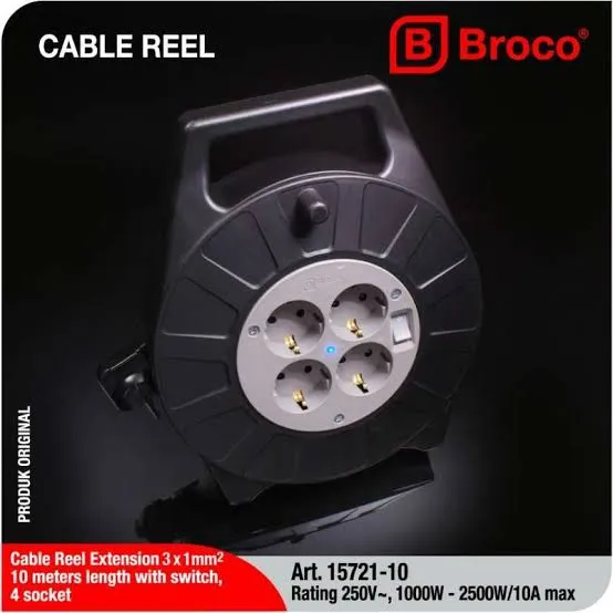Kabel Roll 15 M + Indicator Lamp + Switch