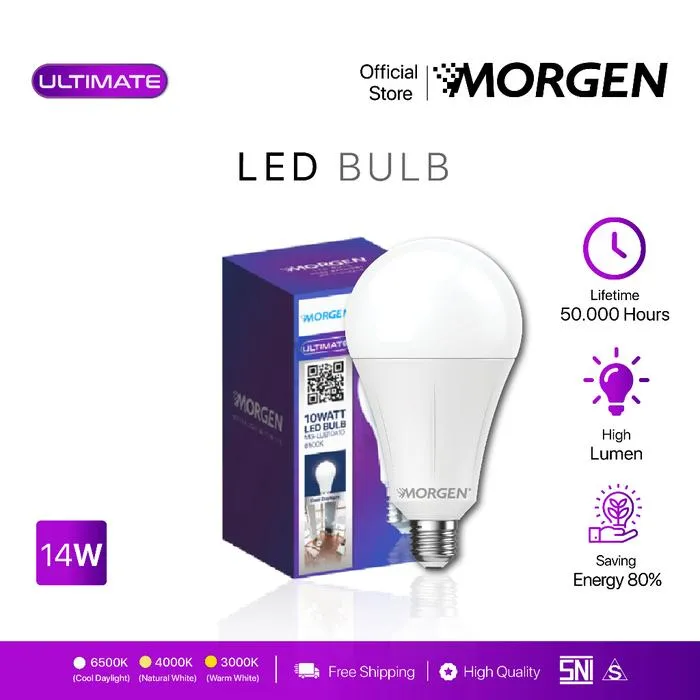 MG-LUB10A14 : BULB 14W 6500K ULTIMATE MORGEN