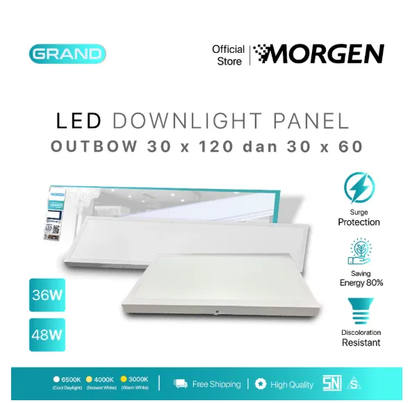 MGPNL50101-36OB : LED PANEL 36W OB 30X60 GRAND MORGEN