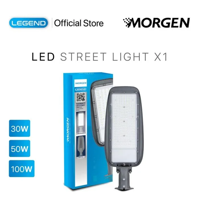 MG-STL61001 100W : LED STREETLIGHT 100W 6500K X1 LEGEND MORGEN
