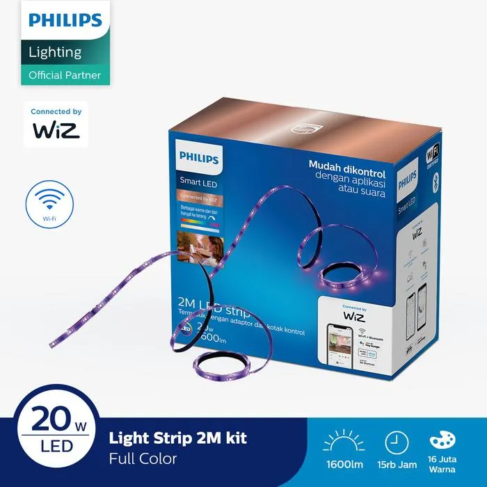 Wi-Fi LED Strip 2M 1600lm STARTER KIT