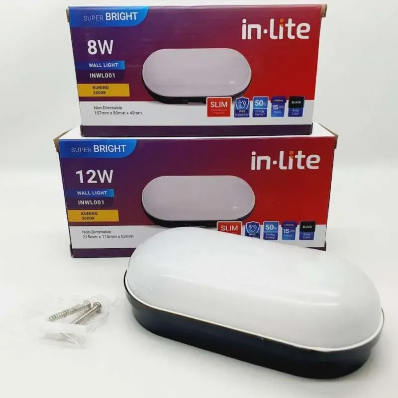 INWL001 WALL LIGHT LAMP OVAL OUTDOOR.