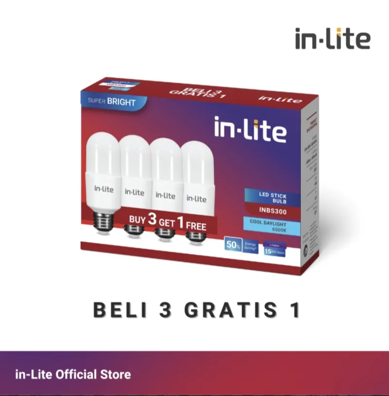 INBS300 BULB STICK 3F1 65K