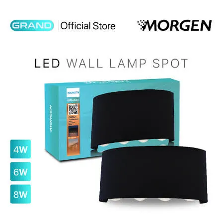 MGGWL4SP04PBL30K : WALL LAMP SPOT 4W 3000K GRAND MORGEN