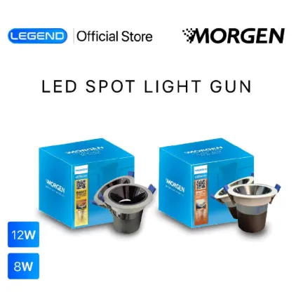 MG-SPL6080108SVK : SPOTLIGHT METAL 8W SILVER  LEGEND MORGEN