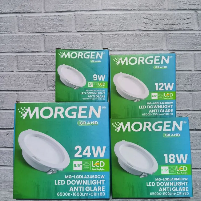 MG-GDLIB009AR : DL LED BULAT 9W 4" GRAND MORGEN