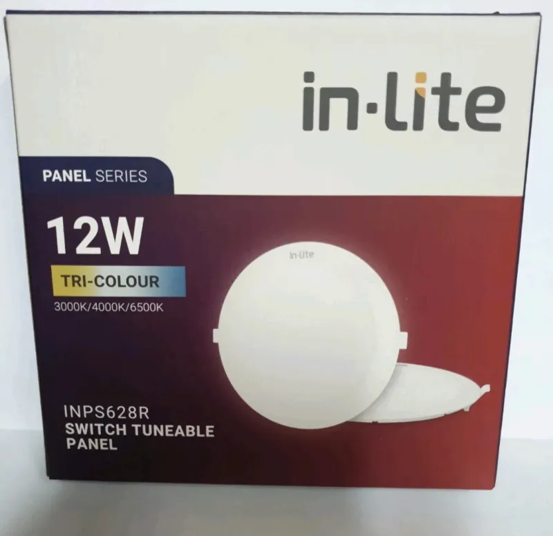 INPS628 Round ST IB 6W 12W TRICOLOR 30/40K/65K