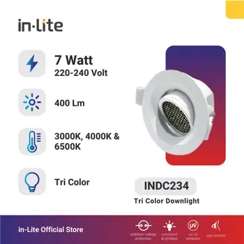 INDC234 TUNEABLE ROUND 7W CCT