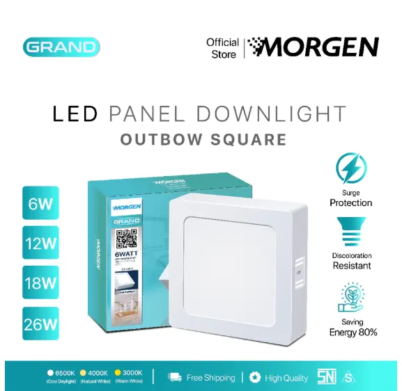 MG-GDLOB006AS : DL LED KOTAK OB 6W  GRAND MORGEN