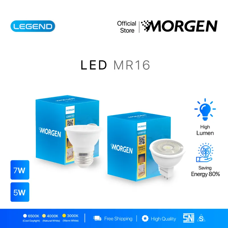 MG-LMR1607 : HALOGEN MR16 7W LEGEND MORGEN