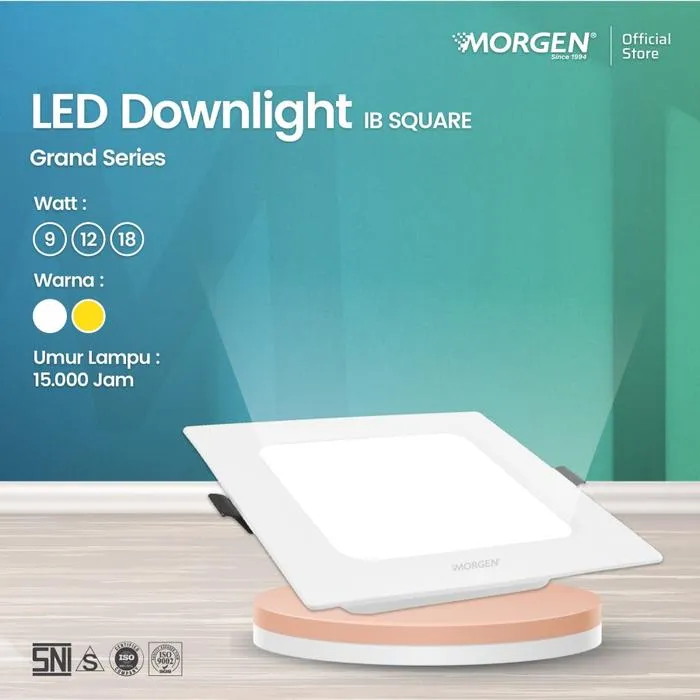 MG-GDLIB009AS : DL LED KOTAK 9W 4" GRAND MORGEN