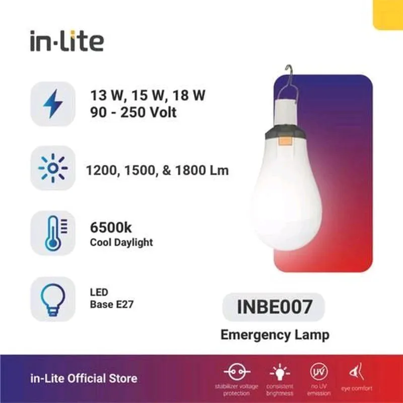 Lampu LED Bulb Emergency inlite INBE007