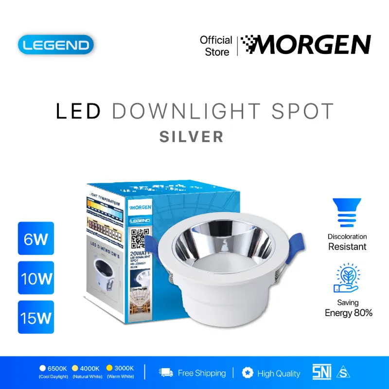 MGSPL60802-10SV : DL SPOT 10W SILVER LEGEND MORGEN