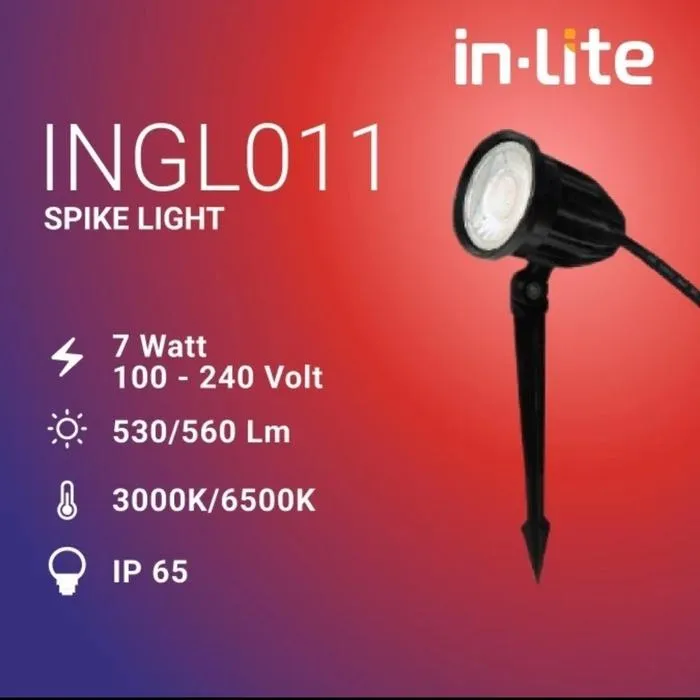 INGL011 GARDEN LIGHT 7W KUNING-PUTIH