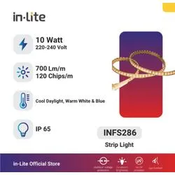 INFS286 : AC STRIP IP65 10W/M 220V @50M COOL WHITE