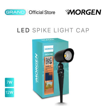 MGGSPLB0112ABL30K : LED SPIKE LIGHT 12W 3000K GRAND MORGEN