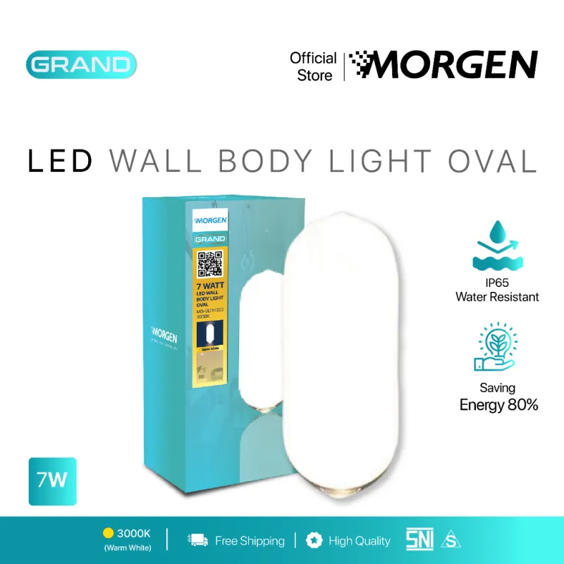 MGGLT51302-07 : WALL LAMP 7W 3000K OVAL GRAND MORGEN