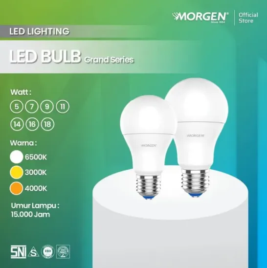 MGLBS50201 : BULB 5W-18W 6500K/3000K/4000K GRAND MORGEN
