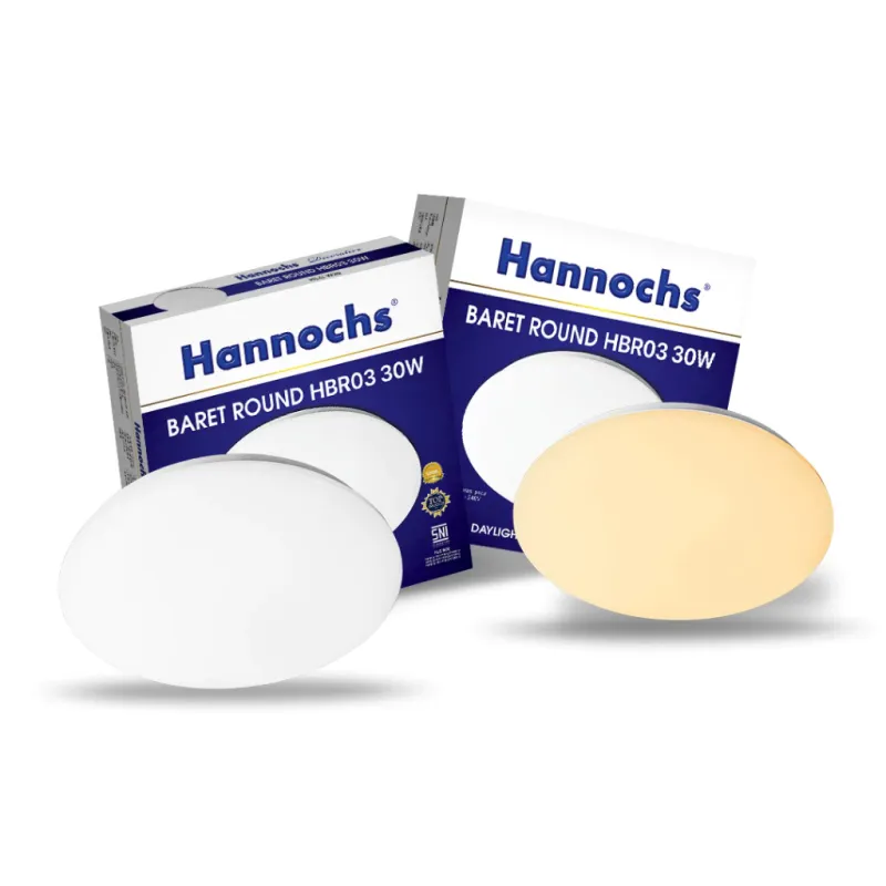 HANNOCHS Lampu LED Baret Round HBR03 Original 15W/20W/30W Cahaya Putih/Kuning Lampu Dekoratif Hemat Energi