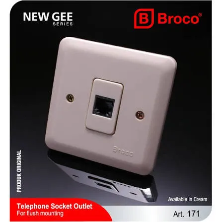 TELEPHONE SOCKET NEW GEE CREAM
