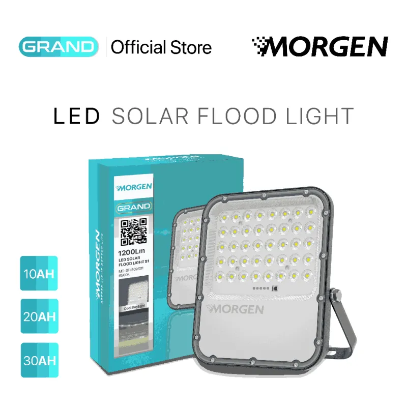 MG-SFL509S01-20AH : LED FLOODLIGHT SOLAR S1 2200Lm GRAND MORGEN