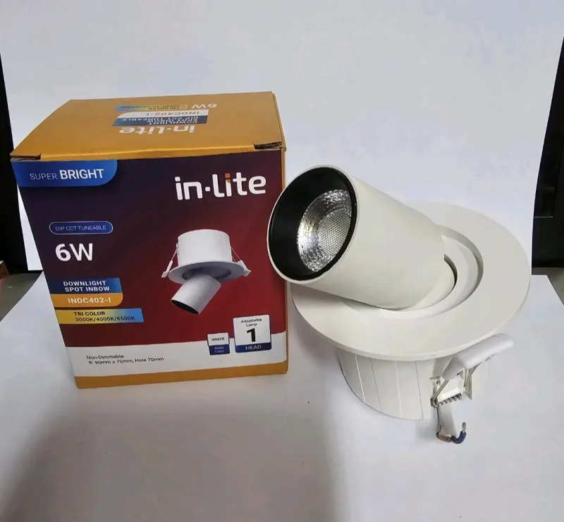 INDC402I-12W : IB 2 HEAD 12W TRICOLOR SPOT