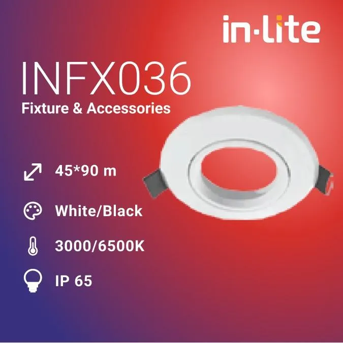 INFX036 HOUSING MR16 GU-53 BODY PUTIH