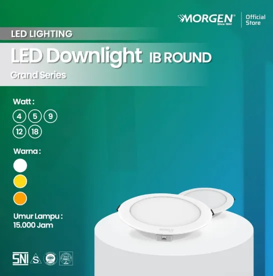 MG-GDLIB004AR : DL LED BULAT 4W 2.5" GRAND MORGEN