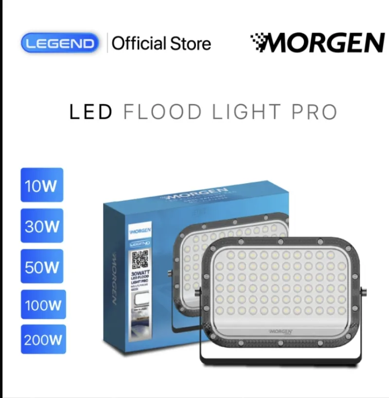 MG-FLL60901-200W : LED FLOODLIGHT PRO 200W 6500K LEGEND MORGEN
