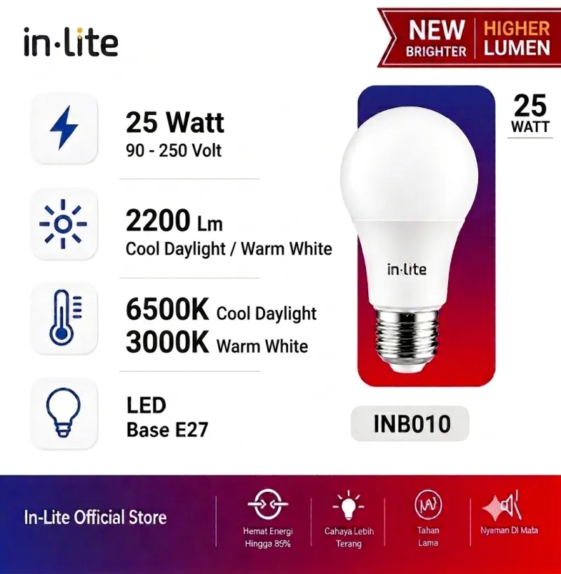 LED BULB INB010  65K