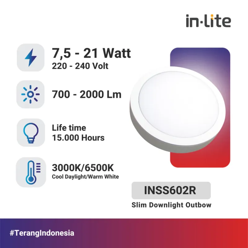 INSS602 ROUND OB LED DOWNLIGHT INDOOR